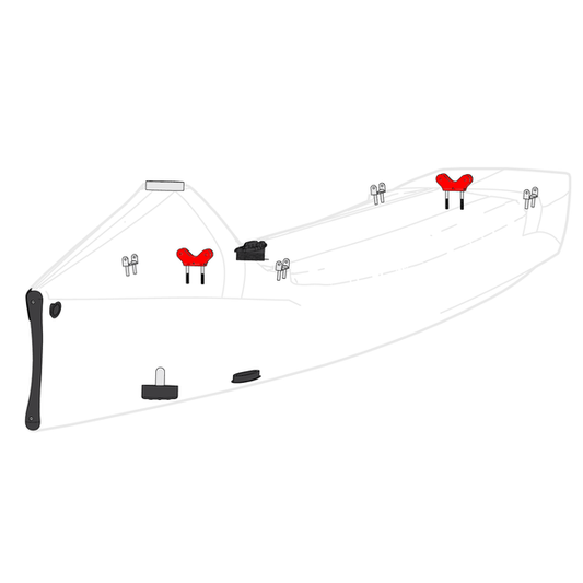 Hull Wing Hinge Mount 6mm (Old Version)