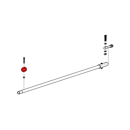 Tiller Tube Bush Stopper