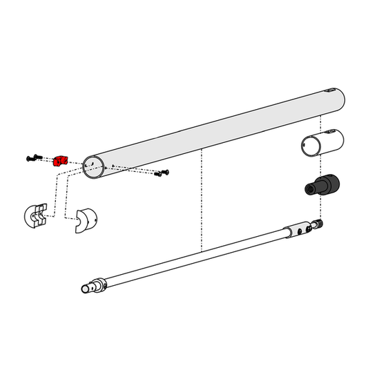 Tiller Tube Saddle